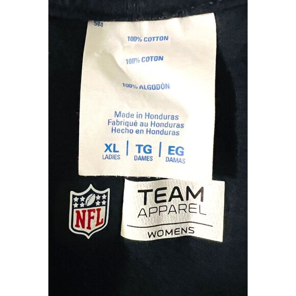 Cincinnati Bengals Womens V-Neck T-Shirt NFL Team Apparel XL Black 100% Cotton - Picture 3 of 3